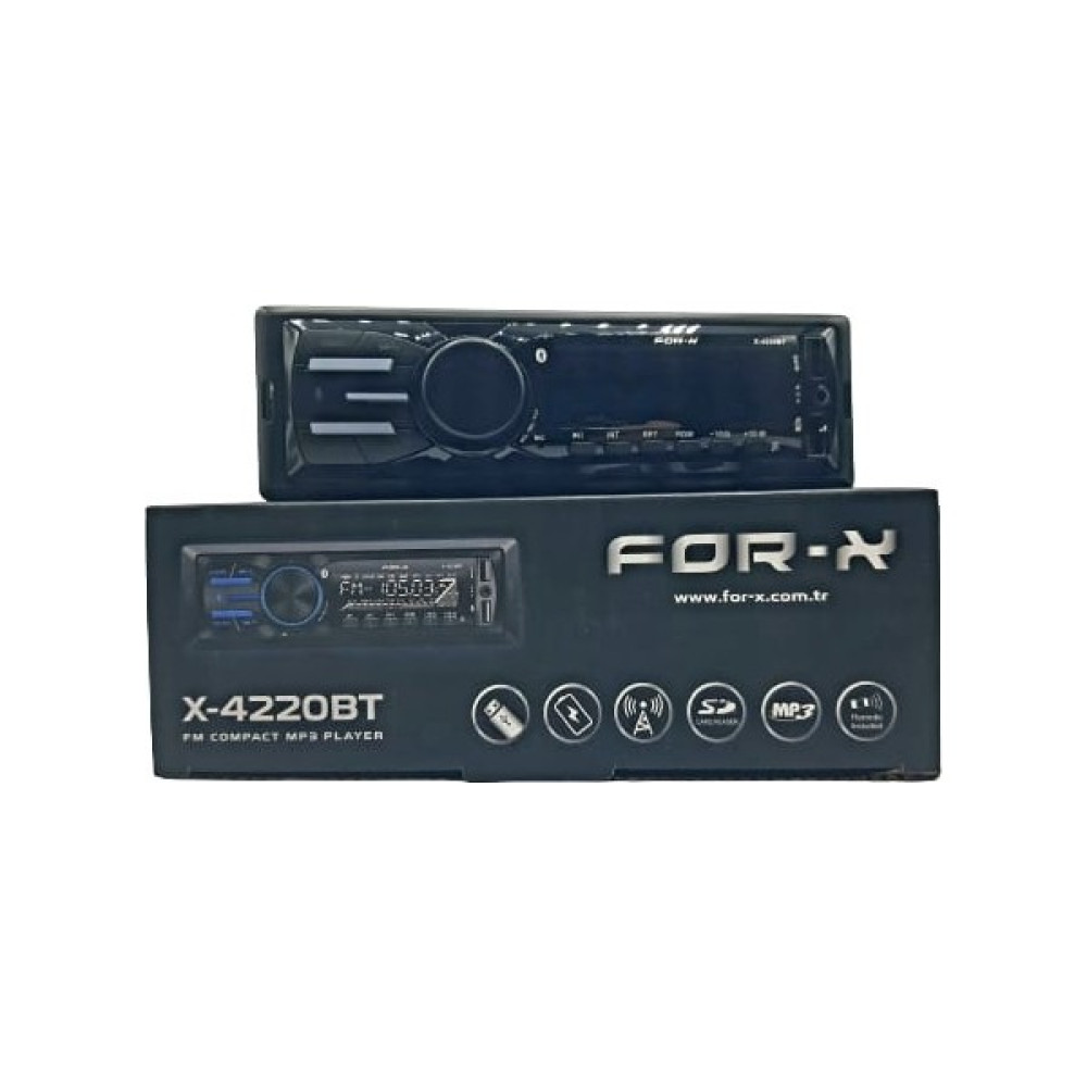 For-x X-4220BT - Siyah Oto Teypleri Fiyatı