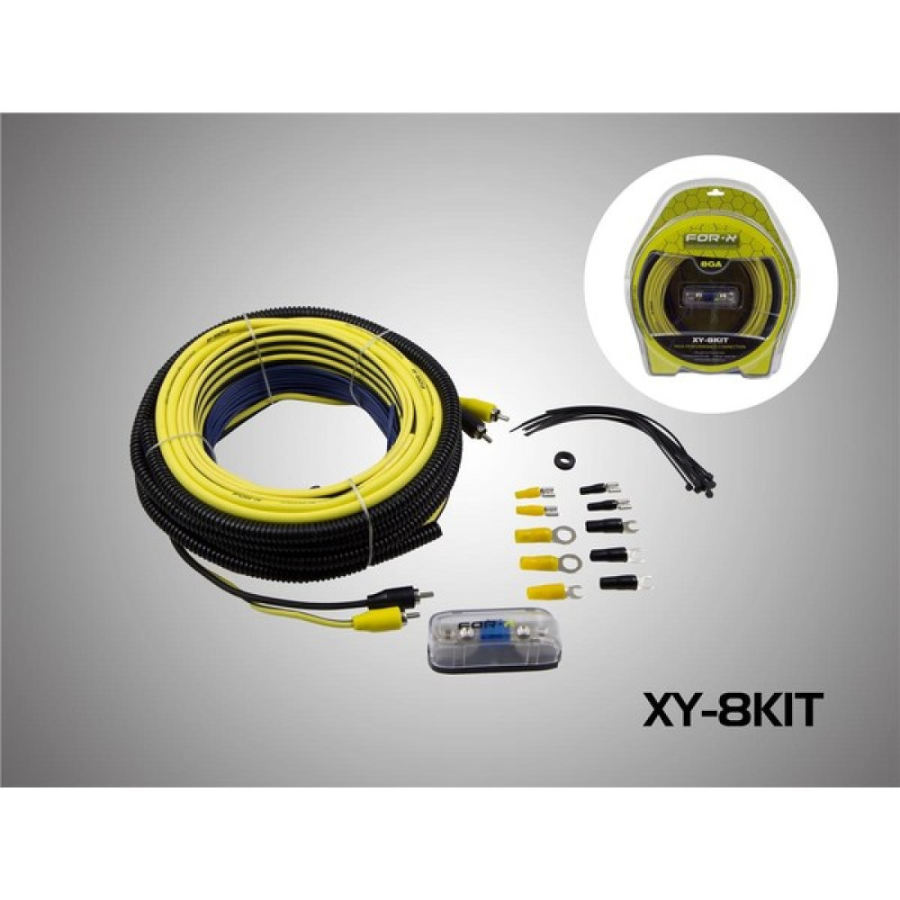 For-X Xy-8kit-Kaliteli-Profesyonel-Bakır Oranı Yüksek 8ga Full Tesisat Kablosu-Y Kablo Hediye Oto Boyaları Fiyatı
