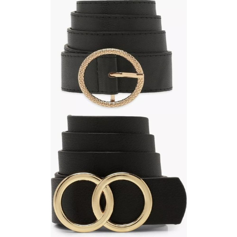 For You Accessories 2 li Gold-Gold Yılan Desenli Kemer S27240 Kadın Kemeri Fiyatı