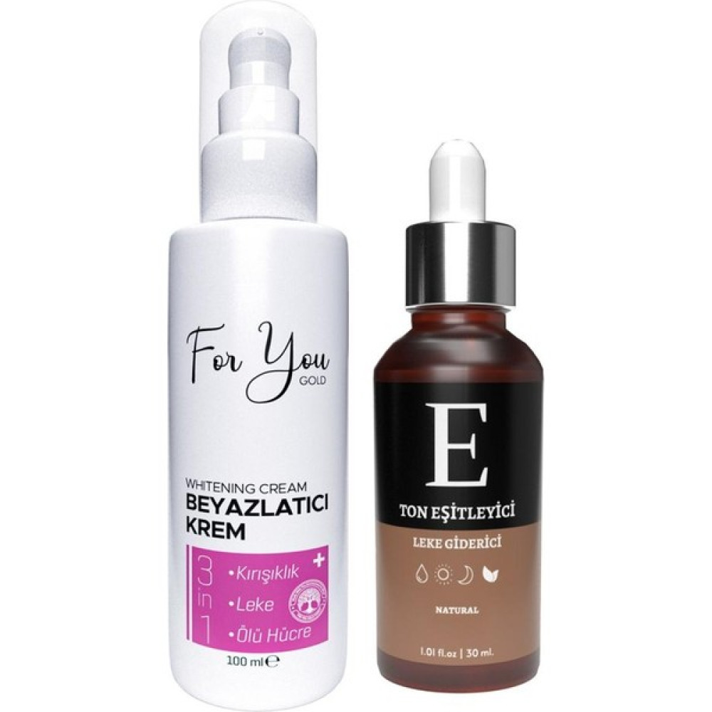 For You Gold Beyazlatıcı Krem & Ton Eşitleyici Serum Seti Leke Kremi Fiyatı