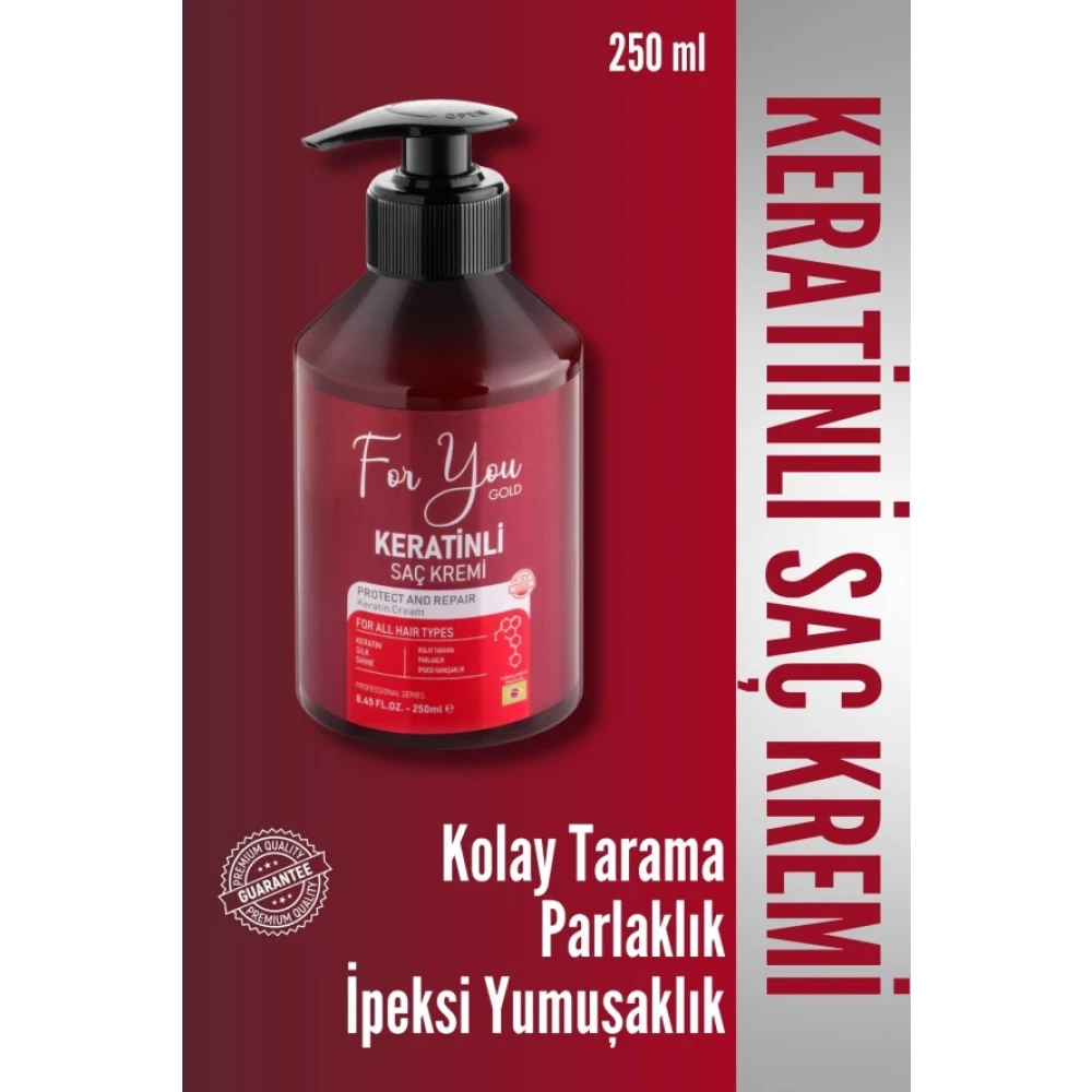 For You Gold Keratinli,Onarici,Besleyici,Canlandirici Sac Kremi(Sac Guzellestirici Bakim Kremi)250Ml Saç Şekillendirici Sprey Fiyatı