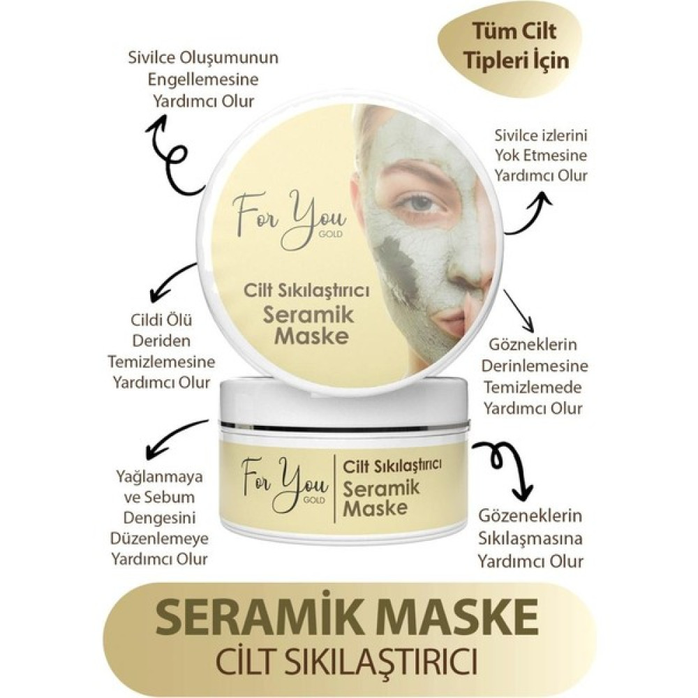 For You Gold Seramik Maske (Gözenek Sıkılaştırıcı - ) Maskeler Fiyatı