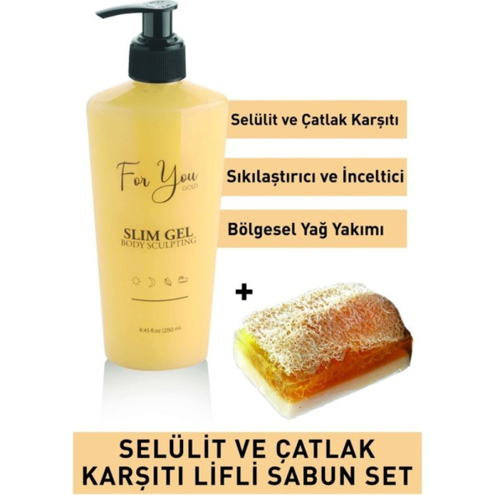 For You Gold Slim Jel Inceltici - Sıkılaştırıcı - - Çatlak Karşıtı Ve Selülit Kremi & Kab Vücut Sıkılaştırıcı ve İncelticiler Fiyatı