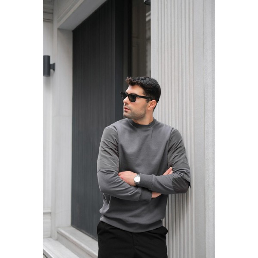 For You Moda Kapitone Cep Detaylı Antrasit Sweatshirt Erkek Sweatshirt Fiyatı