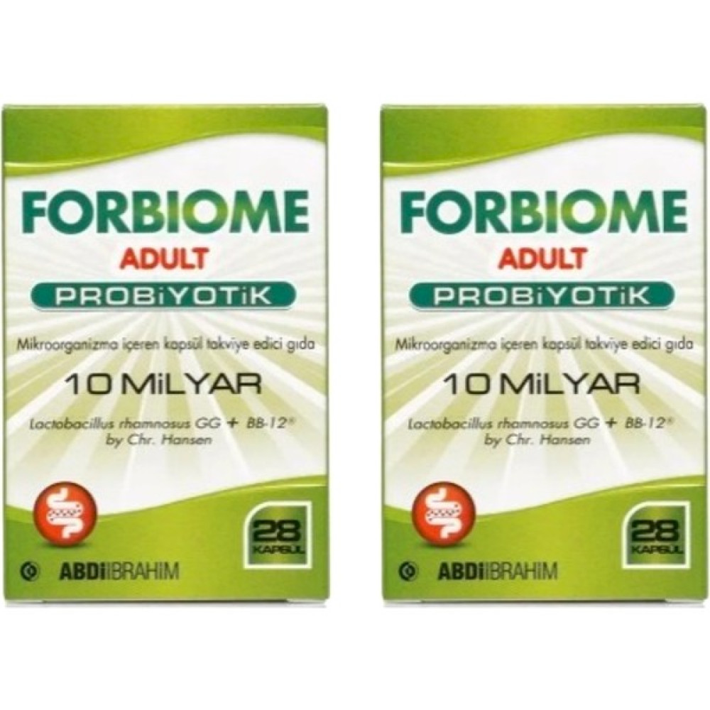 Forbiome Adult Probiyotik 28 Kapsül 2 Kutu Sporcu Besinleri Fiyatı