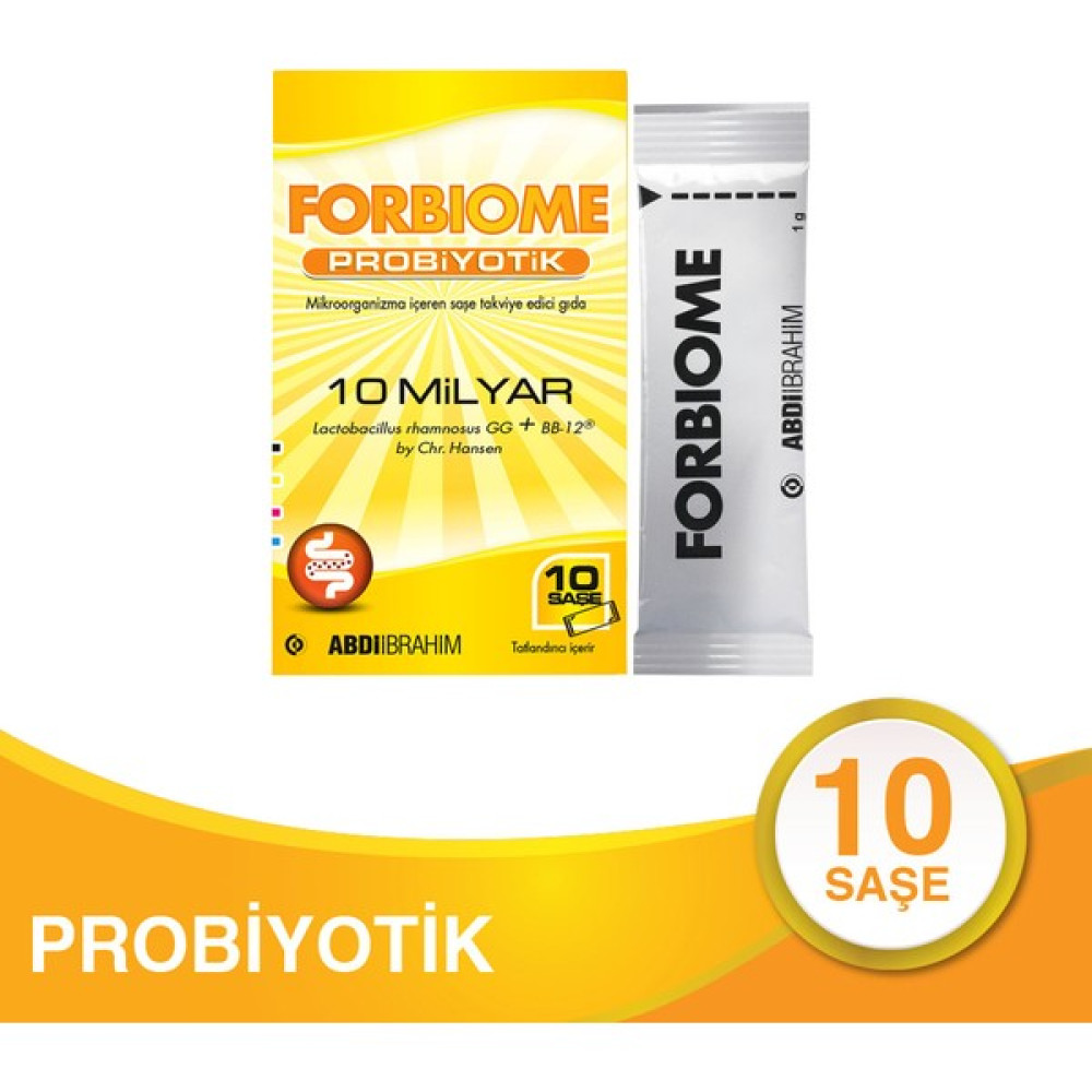 Forbiome Probiyotik 10 Saşe - Abdi İbrahim Sağlık / Diyet Fiyatı