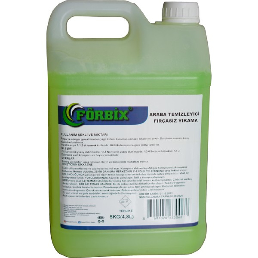 Förbix Forbix Araba Temizleyici Fırçasız Yıkama Şampuanı 5 kg Oto Yıkama Ürünleri Fiyatı