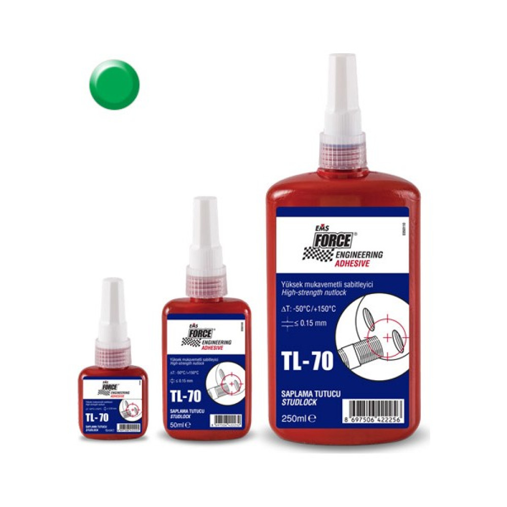 Force TL-70 Cıvata Sabitleme 250ml (Yüksek Kuvvet) Nalburiye & Hırdavat Fiyatı