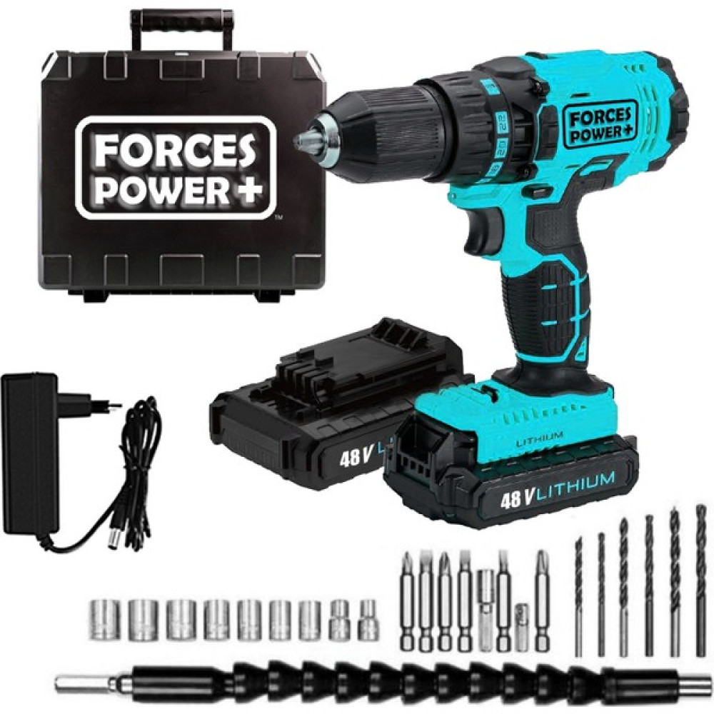 Forces Forces&power 48 W 5AH Germany X-Line Metal Şanzıman Çift Akülü Darbeli Şarjlı Matkap Elektrikli El Aletleri Fiyatı