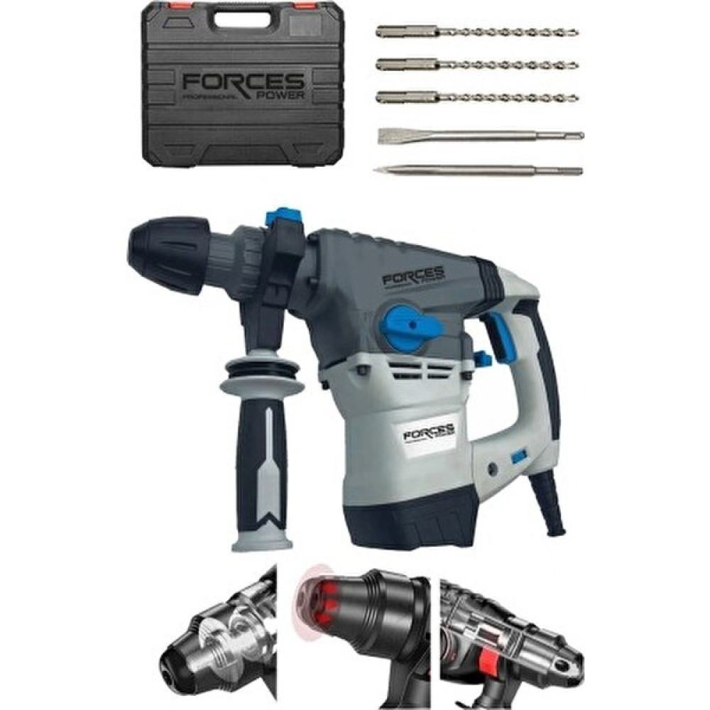 Forces Power 7 kg 4500W 8.4 Joule Bakır Sargı Full Otomatik Metal Şanzıman Kırıcı Delici Kırıcı Deliciler & Kırıcılar Fiyatı