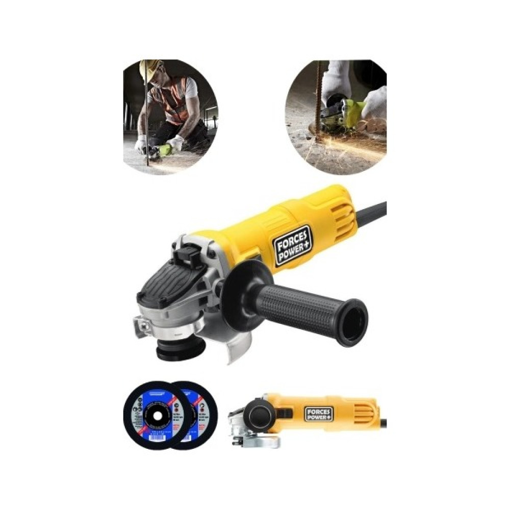 Forces Power Alman Teknoloji 3600 W Devir Ayarlı X-Tork Metal Dişli Şanzıman Avuç Içi Taşlama ve Kesme Makinesi Taşlama Makinesi Fiyatı