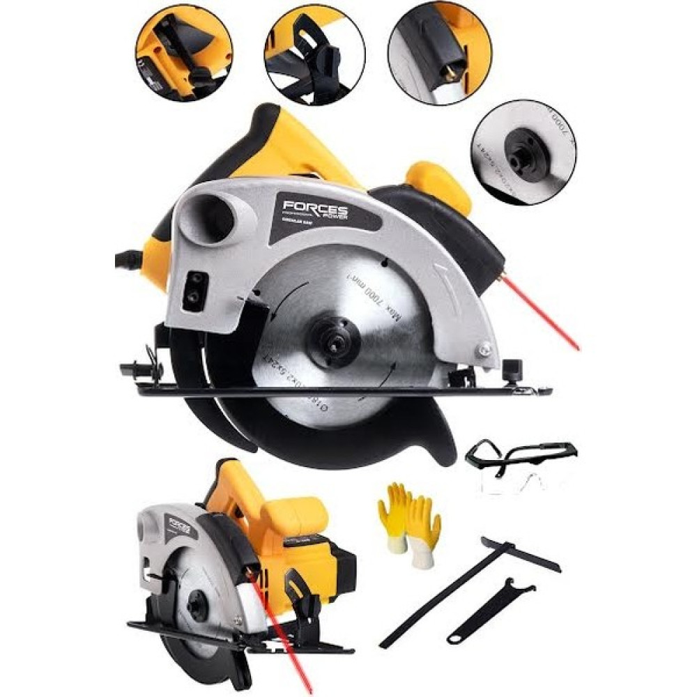 Forces Power Alman Teknoloji 4000 W Metal Şanzıman Lazerli Daire Sunta Kesme Makinesi 45' Açılı Kesim Profesyonel Testereler Fiyatı