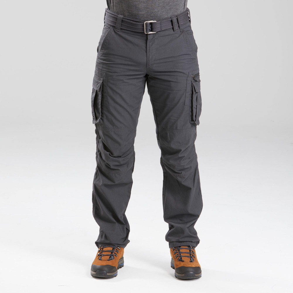 Forclaz Erkek Outdoor Kargo Pantolon - Gri - Travel 100 Pantolon (Outdoor) Fiyatı