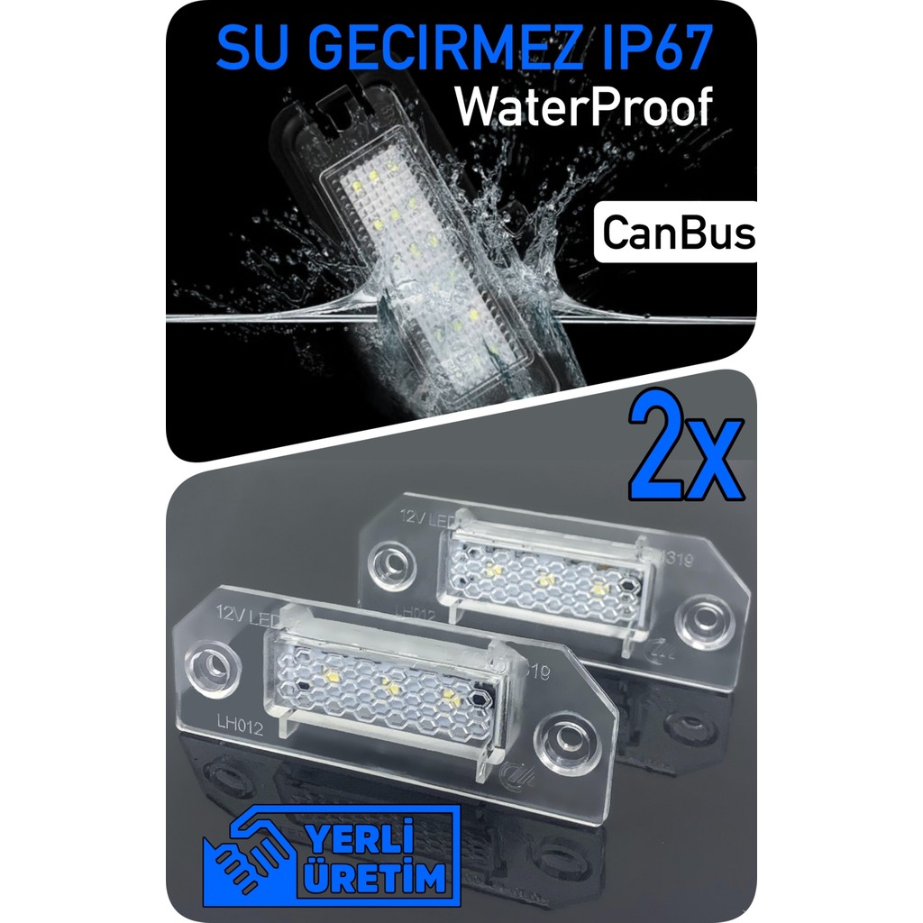Ford Focus C-Max 2003-2010 Canbus LED Plaka Aydınlatma Ledi Lambası LED Edıtıon Ledli Lambalar Fiyatı
