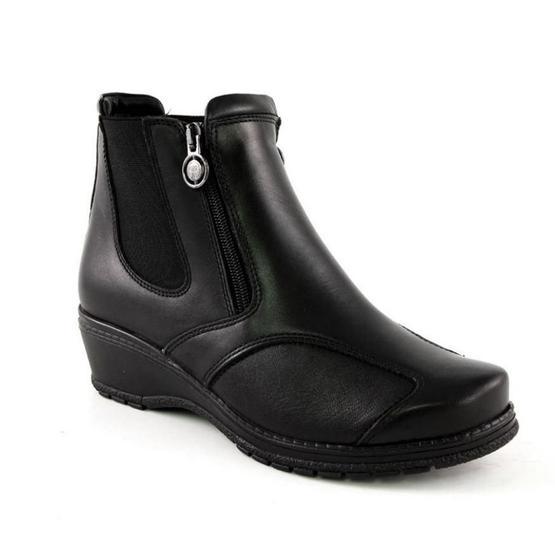 Forelli 25652 Siyah Çift Fermuarlı Comfort Kadın Bot