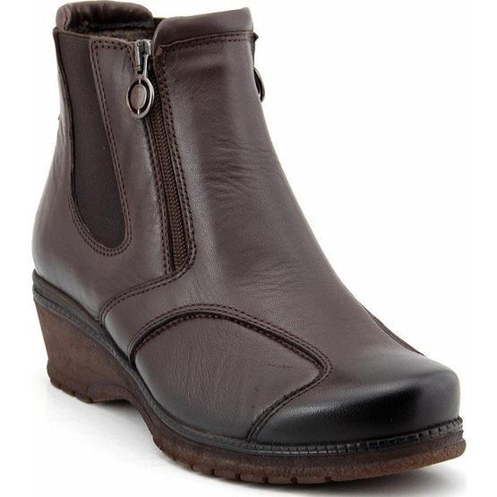 Forelli 25652 Siyah Çift Fermuarlı Comfort Kadın Bot
