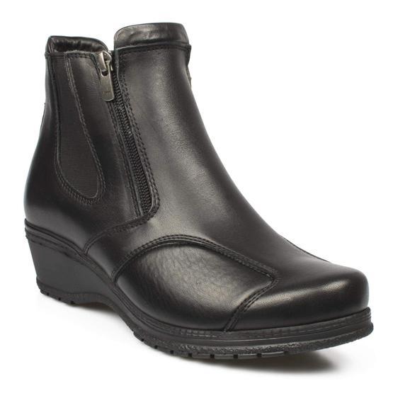Forelli 25652 Siyah Çift Fermuarlı Comfort Kadın Bot