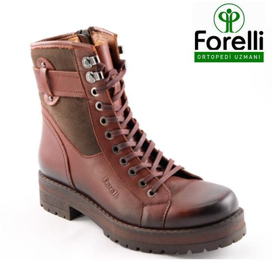 Forelli 25951 Kahve Deri Comfort Kadın Bot