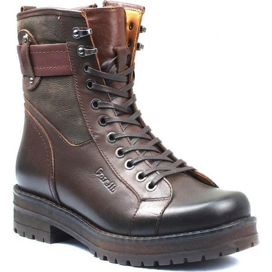 Forelli 25951 Kahve Deri Comfort Kadın Bot