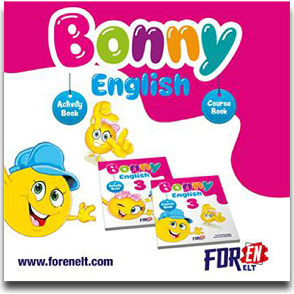 Foren Elt 3. Sınıf Bonny English Course Book + Activity Book Yabancı Dil Kitapları Fiyatı