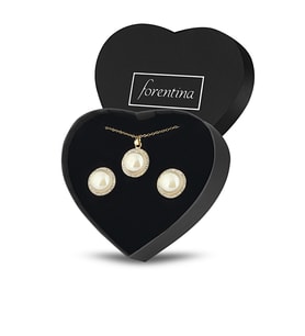 Forentina İnci modeli Kolye Küpe Takı Seti PS1364 İnci Kolye Fiyatı