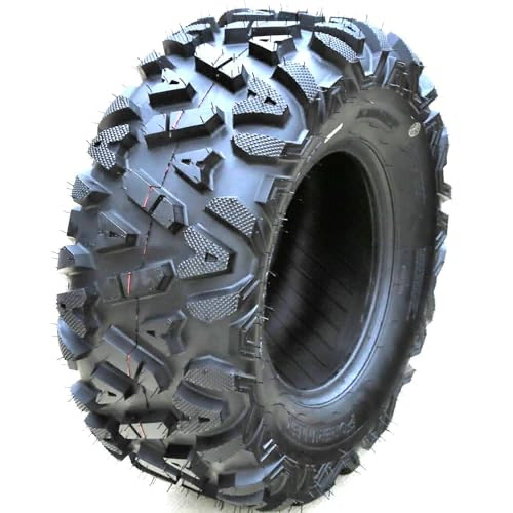 Forerunner Knight M/T ATV UTV Mud Off-Road Tire-25x8.00-12 25x8-12 25x8x12 43F Load Range 6 Ply BSW Black Side Wall