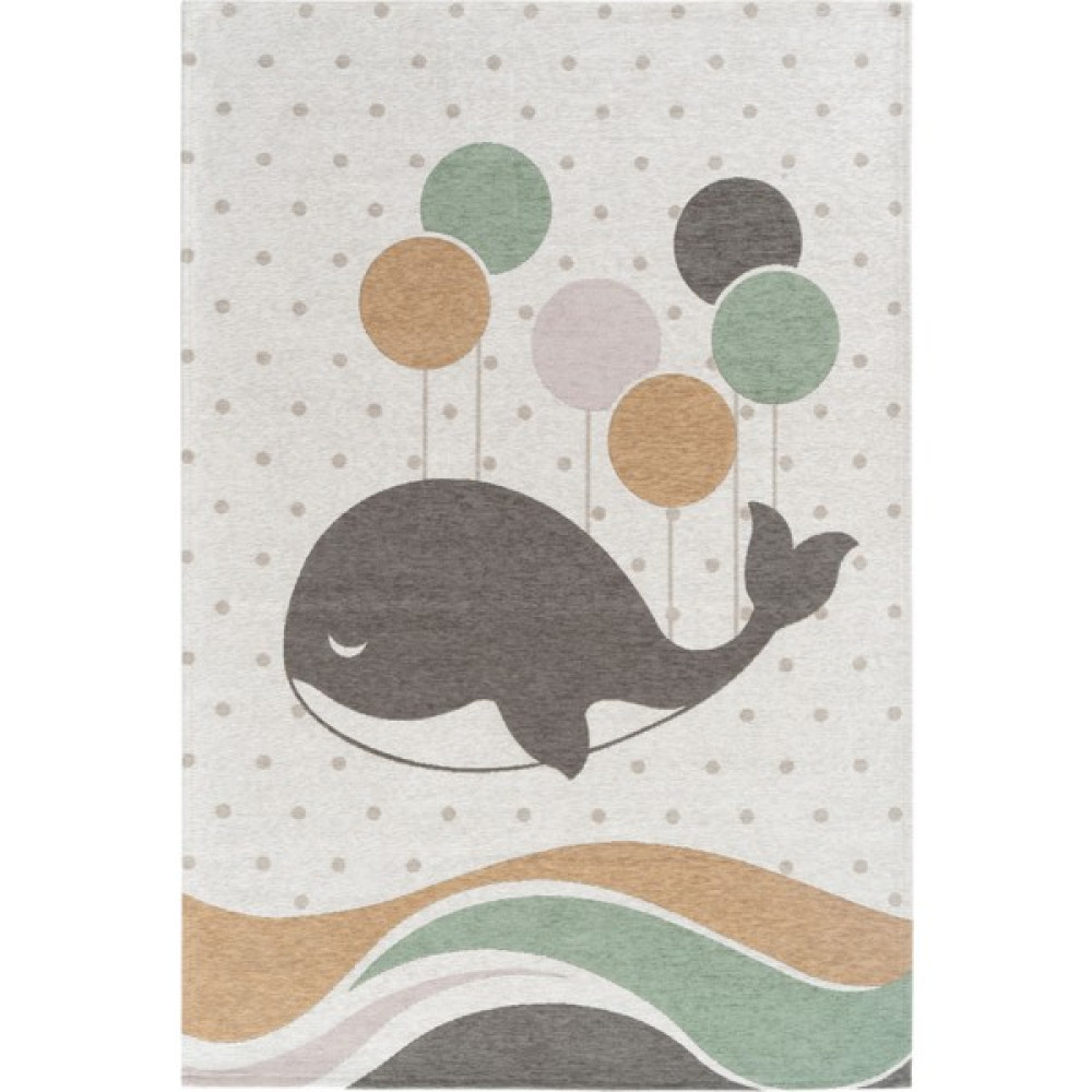 Forest Kids 01 Makinede Yıkanabilir Çocuk Halısı Kaymaz Hav Toz Vermez Dokuma Çocuk Odası Halısı - Renkli - 130 x 190 cm Bebek Odası Halı Fiyatı