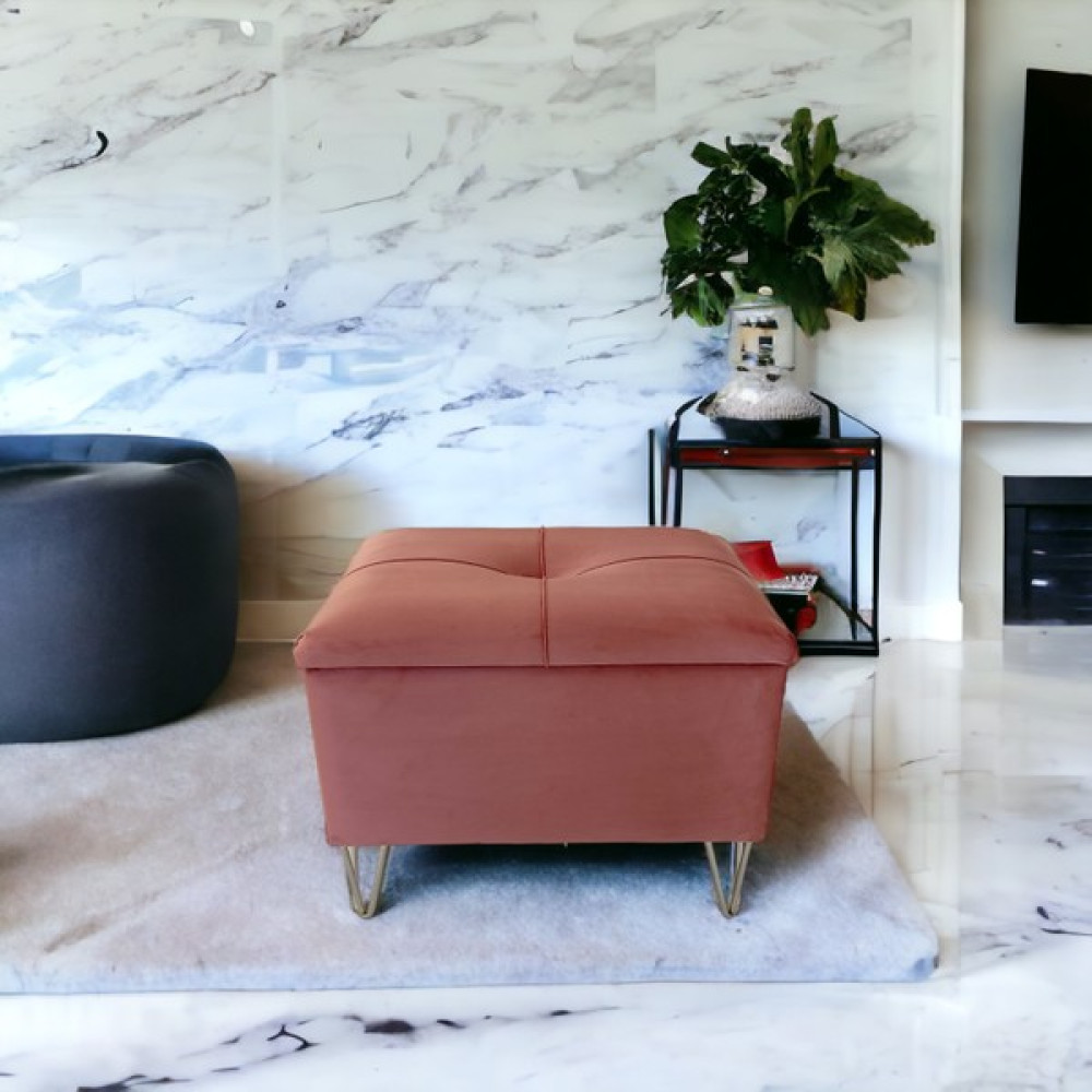 Foresta Home Cassa Sandıklı Puf Bench - Gül Kurusu Puf Fiyatı