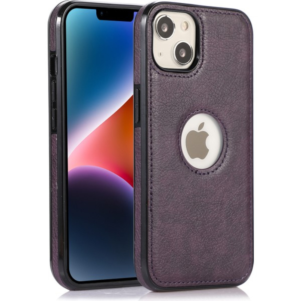 Forestl Digital Apple iPhone 13 Mini 5.4 Inç Cep Telefonu Kılıfı Logo Tasarım Pu Deri+Tpu Damla Geçirmez Arka Kapak-Doğru (Yurt Dışından) - Mor Cep Telefonu Kılıfı Fiyatı