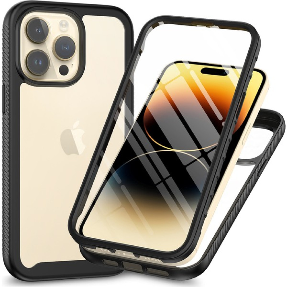 Forestl Digital Apple iPhone 15 Pro Max Için 3'ü 1 Arada Koruma Telefonu Kasası Tpu+Pc Kapağı Pet Ekran Koruyucu-Black (Yurt Dışından) - Siyah Cep Telefonu Kılıfı Fiyatı