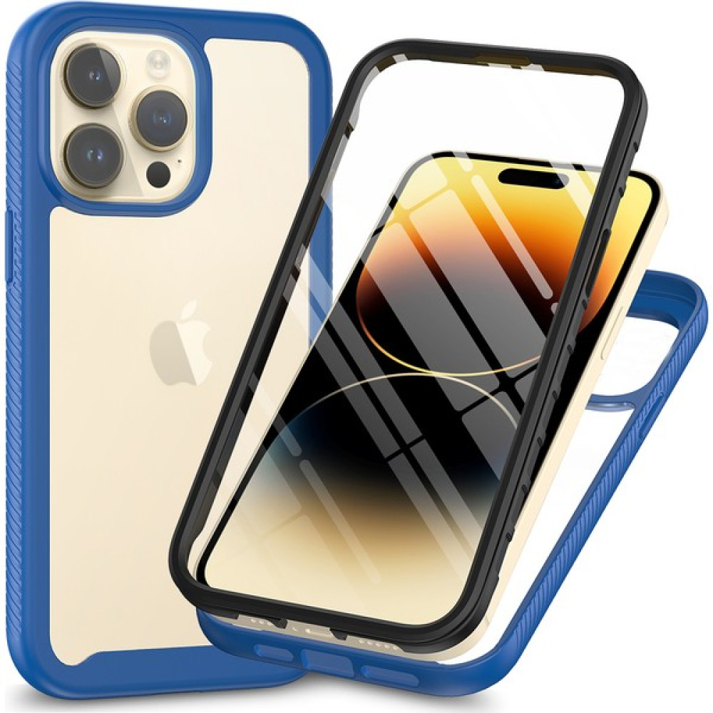 Forestl Digital Apple iPhone 15 Pro Max Için 3'ü 1 Arada Koruma Telefonu Kasası Tpu+Pc Kapağı Pet Ekran Koruyucu-Dark Mavi (Yurt Dışından) - Koyu Mavi Cep Telefonu Kılıfı Fiyatı