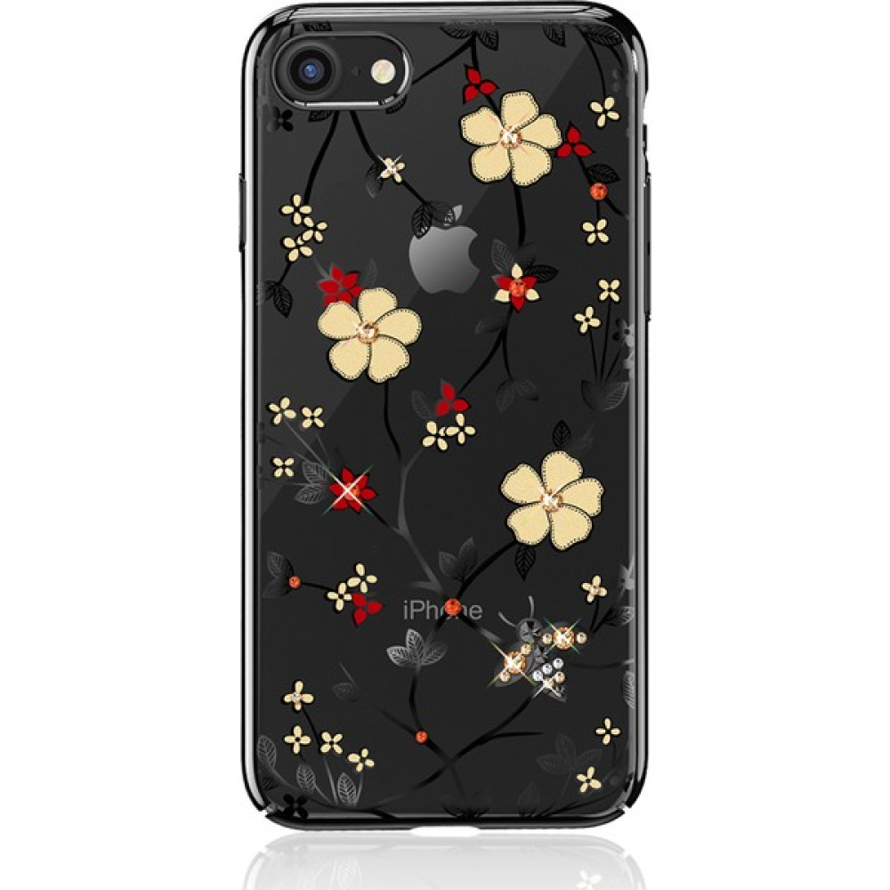 Forestl Digital Honey Arısı Rhinestone Çiçek Kaplama Pc Kılıfı Apple iPhone Se -Black (Yurt Dışından) - Siyah Cep Telefonu Kılıfı Fiyatı