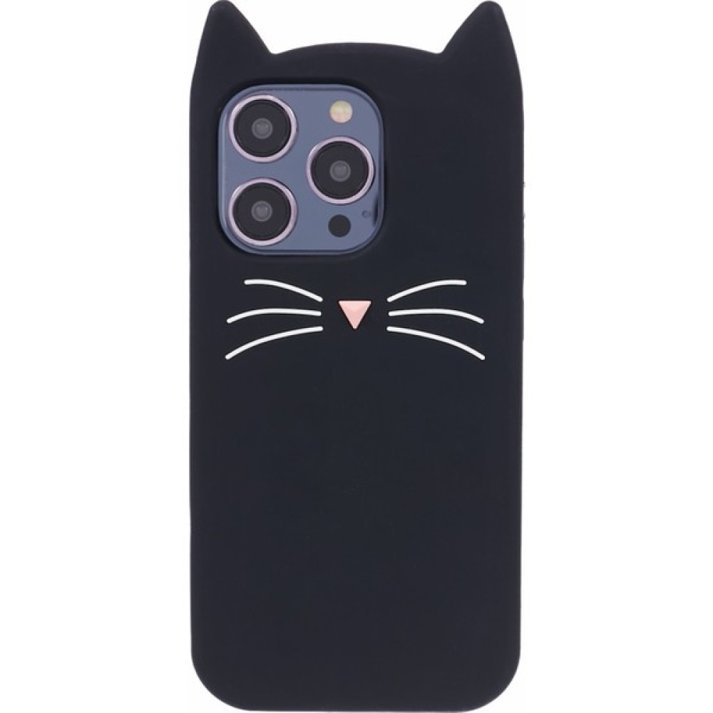 Forestl Digital Iphone 13 Pro Telefon Kılıfı 3D Bıyık Cat Slim Fit Silikon Telefon Kapak Black (Yurt Dışından) - Siyah Cep Telefonu Kılıfı Fiyatı