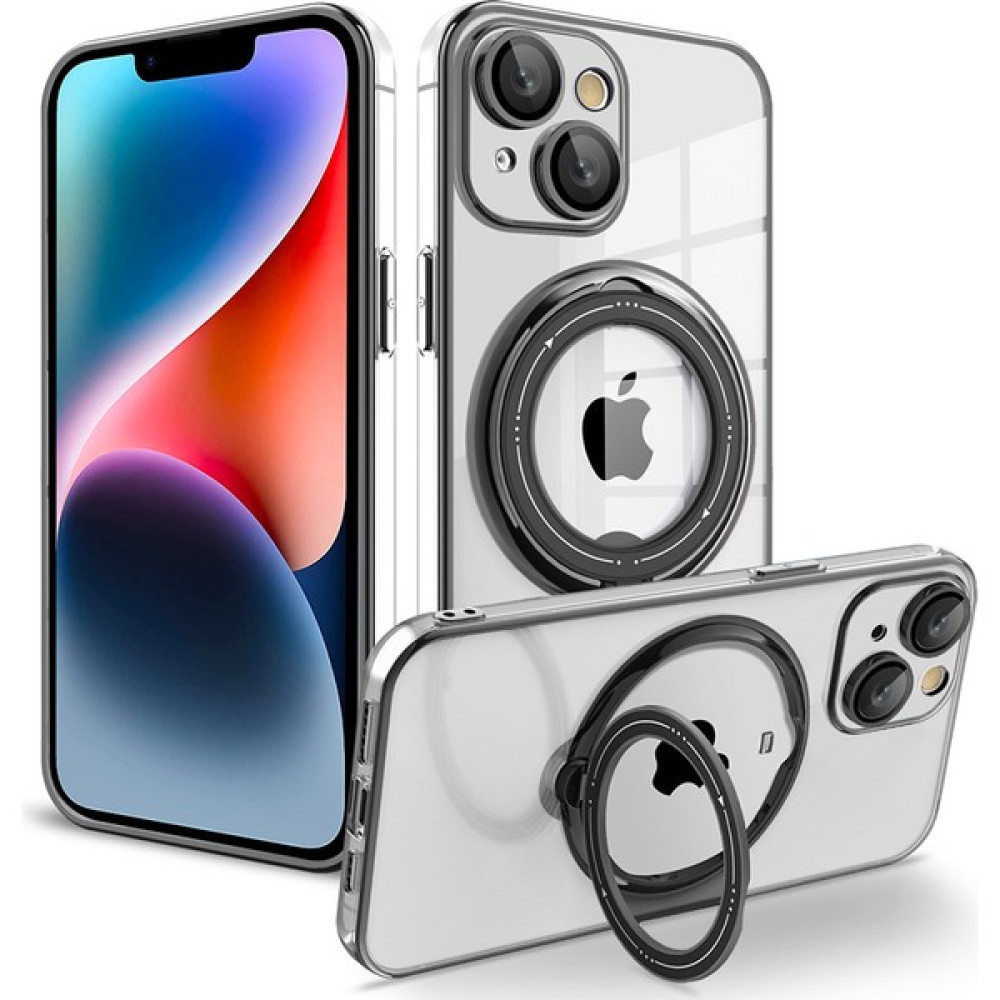 Forestl Digital Iphone 14 Anti-Drop Pc+Tpu Telefon Kılıfı Çimlenebilir Yüzük Kickstand Cover Magsafe-Black ile Uyumlu (Yurt Dışından) - Siyah Cep Telefonu Kılıfı Fiyatı