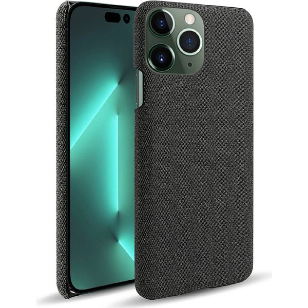 Forestl Digital Iphone 14 Pro Telefon Kılıfı 6.1 Inç Koruyucu Düz Renk Sert Pc+Kumaş Şok Geçirmez Telefon Kabuğu Kapak Black (Yurt Dışından) - Siyah Cep Telefonu Kılıfı Fiyatı