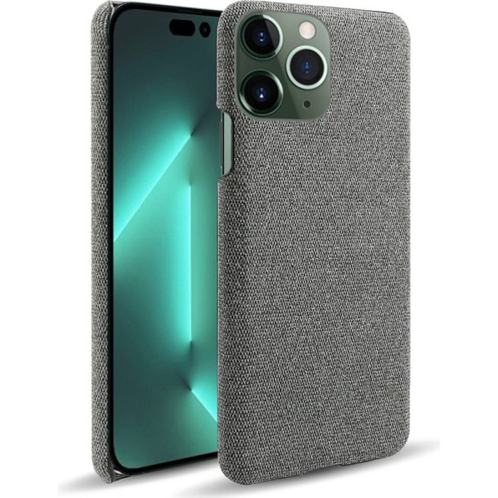 Forestl Digital Iphone 14 Pro Telefon Kılıfı 6.1 Inç Koruyucu Düz Renk Sert Pc+Kumaş Şok Geçirmez Telefon Kabuğu Kapak-Grey (Yurt Dışından) - Gri Cep Telefonu Kılıfı Fiyatı