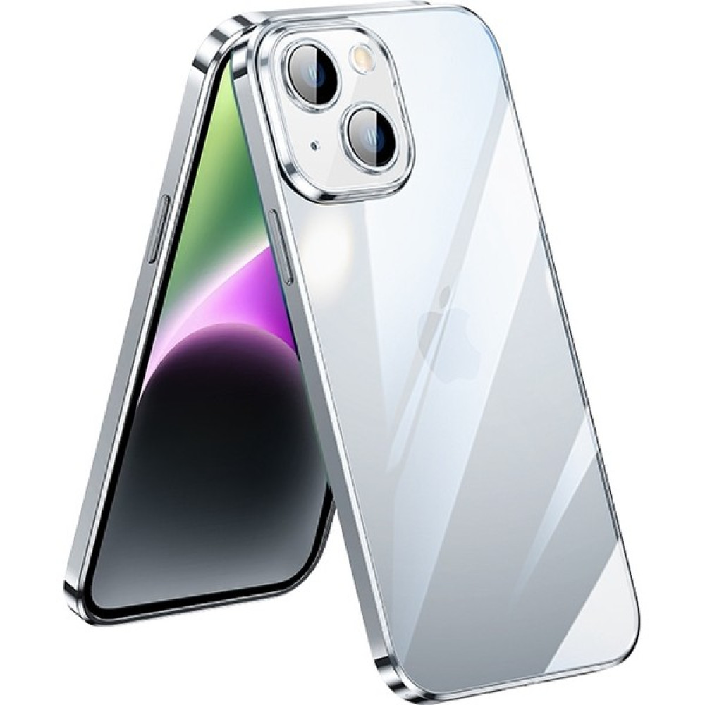 Forestl Digital Iphone 14 Telefon Kasası Için Elektro-Örtme Net Pc Yumuşak Tpu Çok Yönlü Lens Koruması Şok Geçirmez Kapak-Silver (Yurt Dışından) Cep Telefonu Kılıfı Fiyatı