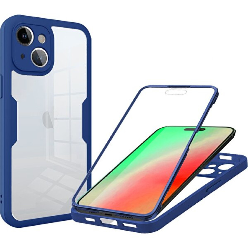 Forestl Digital Iphone 15 Plus Için Akrilik+Tpu Telefon Kılıfı Plus Dahili Ekran Koruyucu Navy Blue ile Tam Sarılı Koruma Kapağı (Yurt Dışından) Cep Telefonu Kılıfı Fiyatı