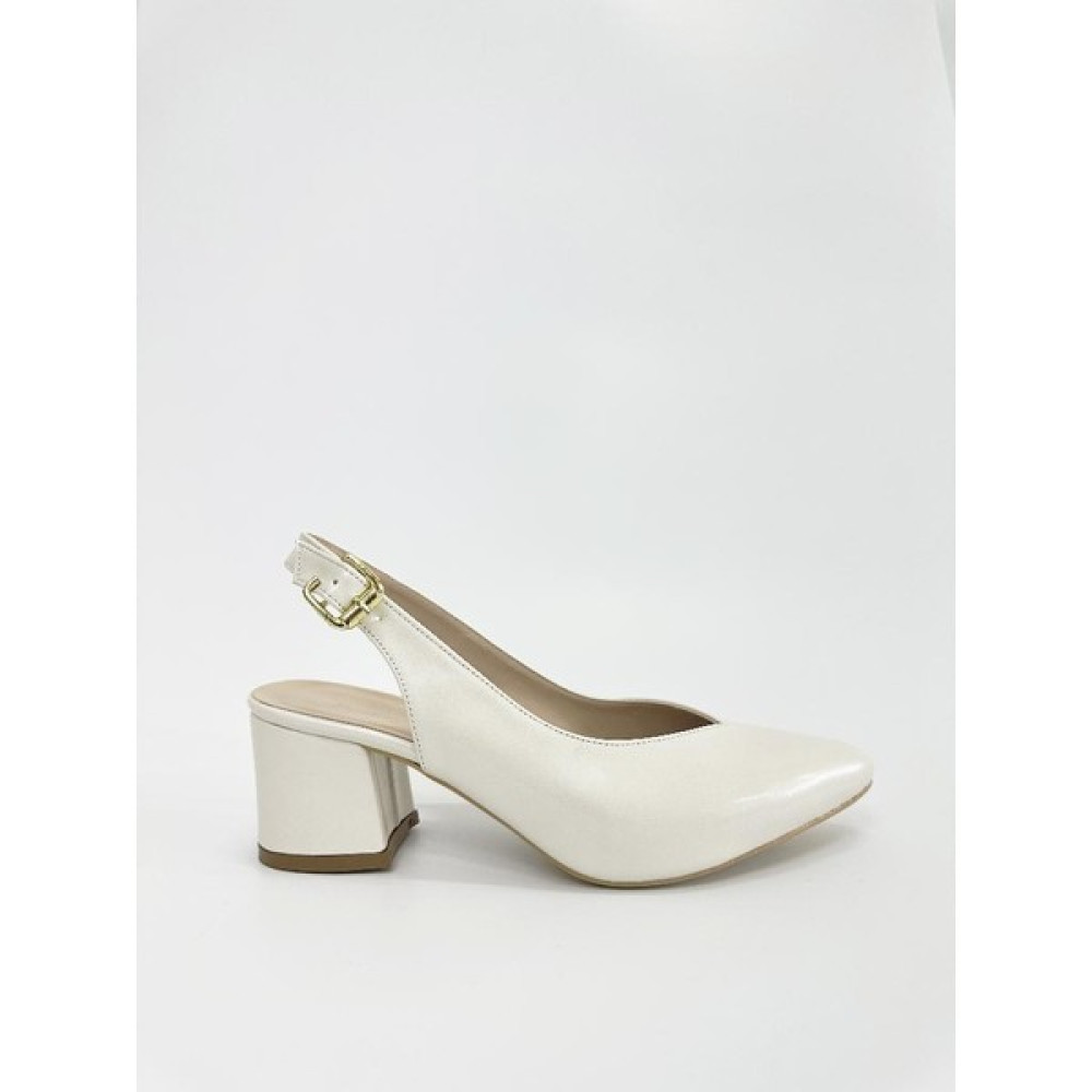 Forever and Always Shoes Sedef Beyaz Slingback Ayakkabı - Emma Topuklu Ayakkabı Fiyatı