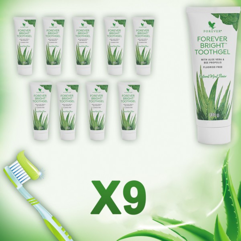 Forever Bright Toothgel Aloe Veralı Diş Macunu 9'lu Takım Diş Macunları Fiyatı