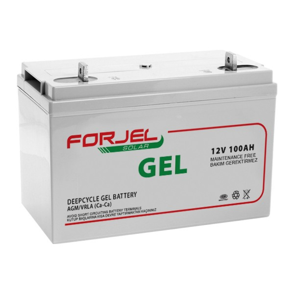 Forjel 12V 100AH Jel Akü Deep Cycle (Üretim Yılı 2023) Akü Fiyatı