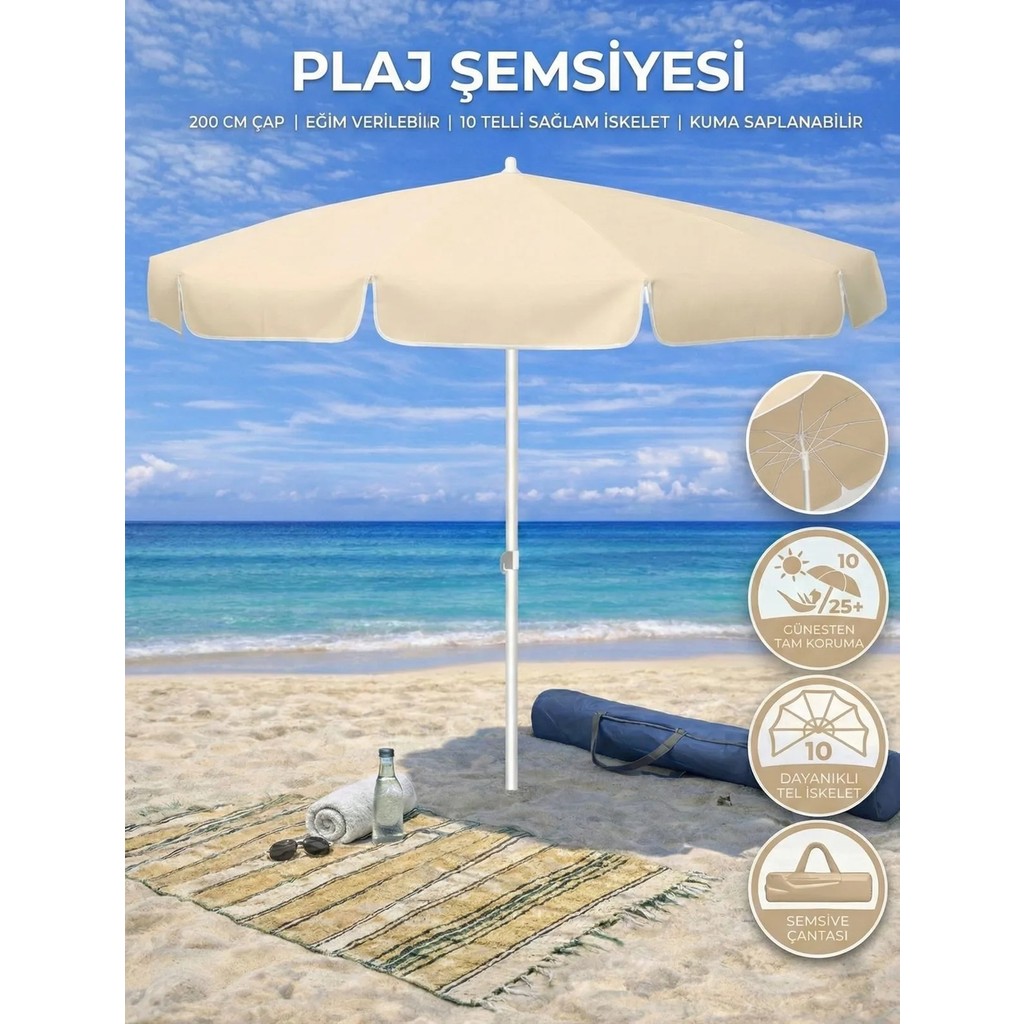 Form Outdoor Plaj Şemsiyesi ve Şemsiye Kazığı + Taşıma Çantası Diğer Fiyatı
