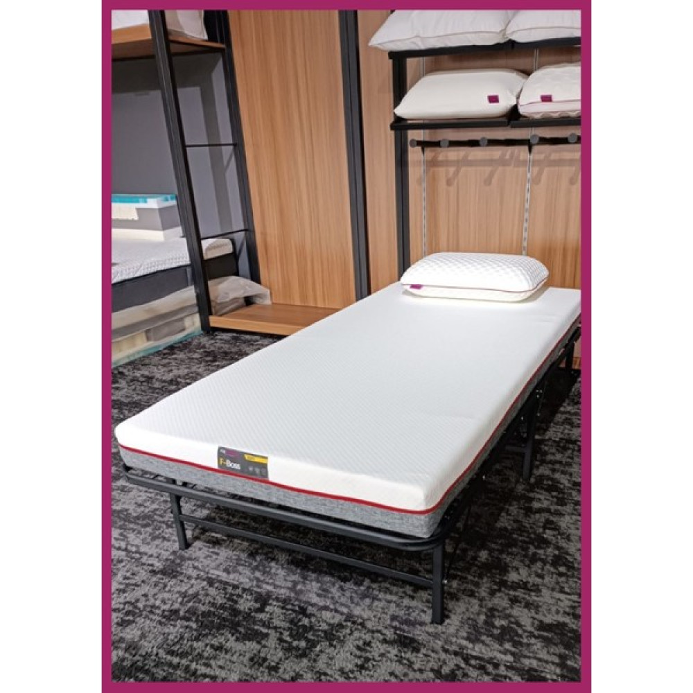 Formattress Eco Karyola Yatak Takımı Katlanır Pratik 90 x 190 (Karyola + Yatak Set) Montaj Gerektirmez - 90 x 190 cm - Siyah Karyola Fiyatı