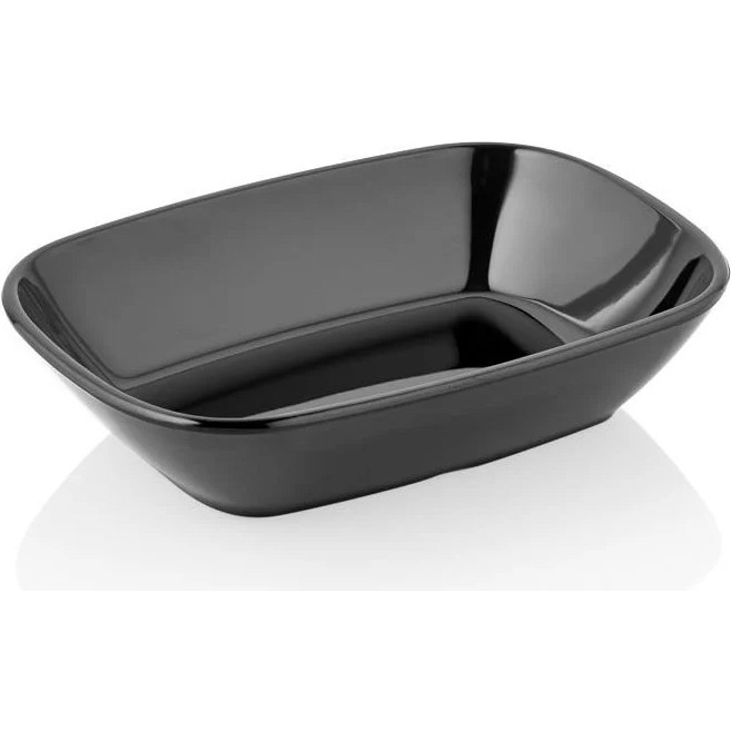 Formel Melamin Kare Kayık Tabak 14CM 4 Adet - Siyah Diğer Fiyatı