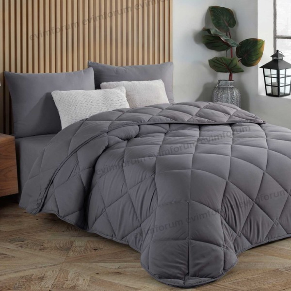 Formeya Antrasit Gri Soft Yazlık Yorgan Çift Kişilik - 195 x 215 cm - Antrasit - Gri Yorgan Fiyatı
