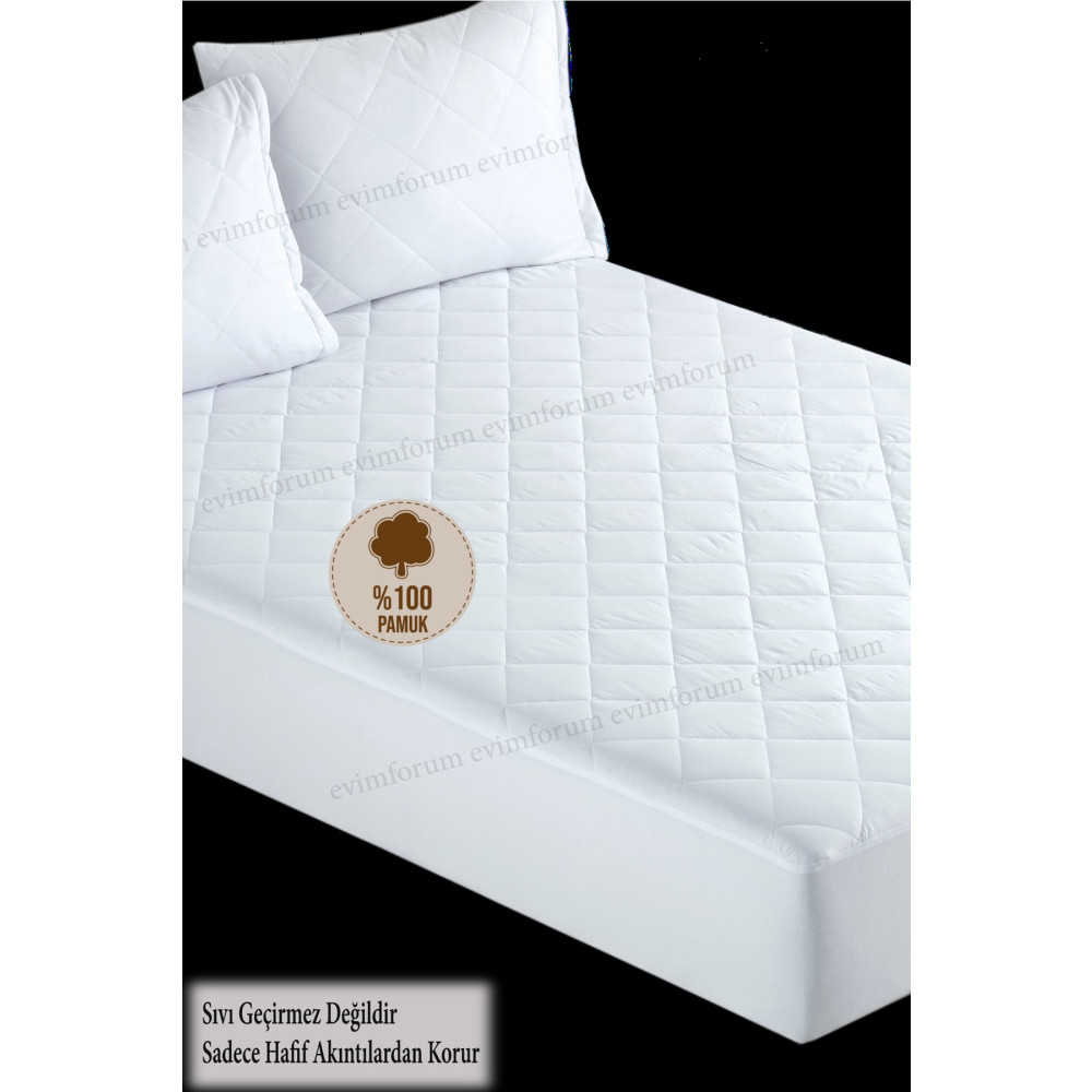 Formeya Pamukkale Alez Kapitone Fitted Yatak Koruyucu %100 Pamuk Alez 100 x 200 Beden Alez / Yatak Koruyucu Fiyatı