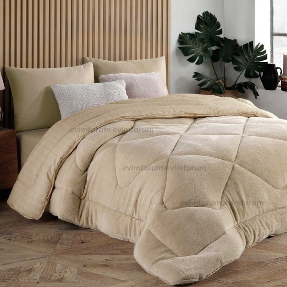 Formeya Tek Kişilik Lüx Kahverengi Welsoft Yorgan Çift Taraflı 155x215 - 155 x 215 cm Yorgan Fiyatı