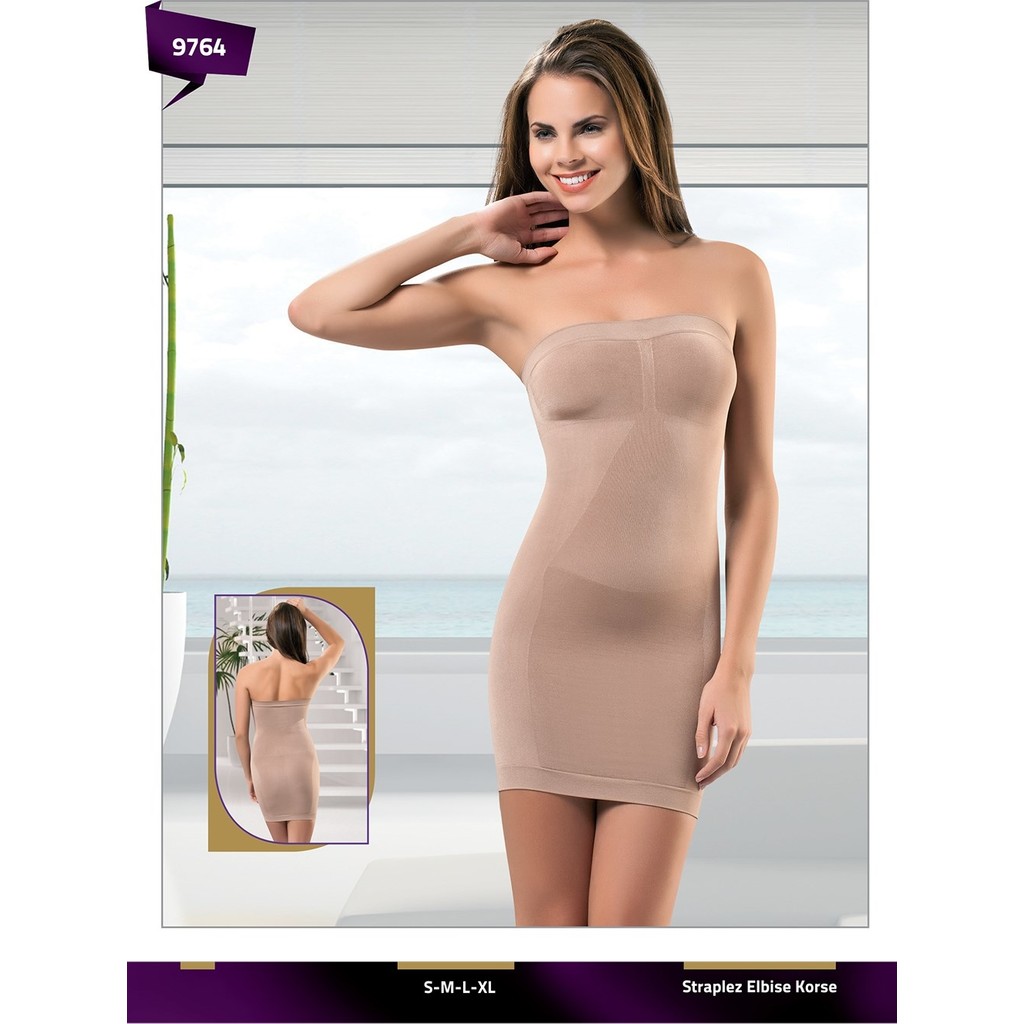 Formfit Beden Küçülten Seamless Dikişsiz Straplez Elbise Korse Giyim & İç Giyim Fiyatı