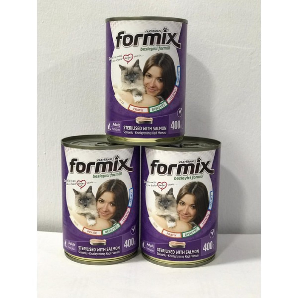 FORMİX Kısırlaştırılmış Kedi Konserve Maması 400 gr x 3 Adet Evcil Hayvan Ürünleri Fiyatı