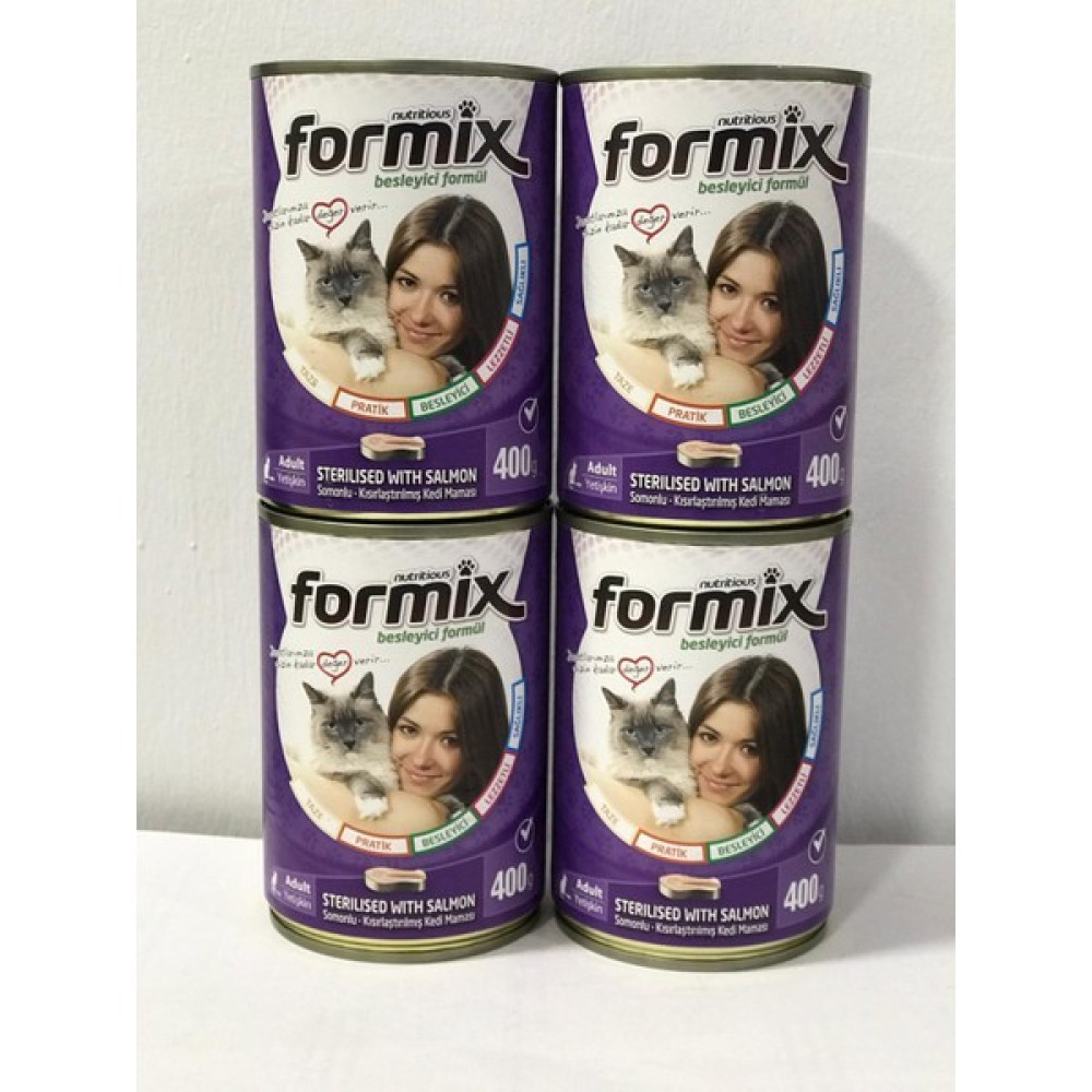 FORMİX Kısırlaştırılmış Kedi Konserve Maması 400 gr X4 Adet Evcil Hayvan Ürünleri Fiyatı